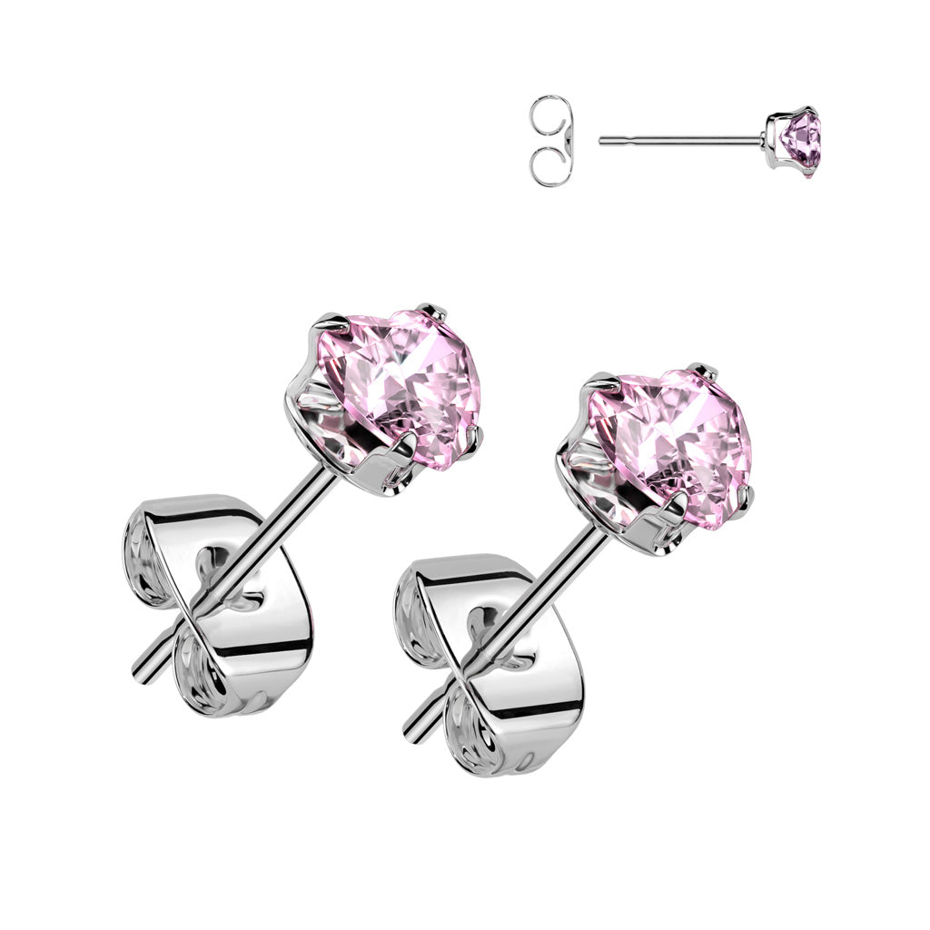 Heart Earrings Studs