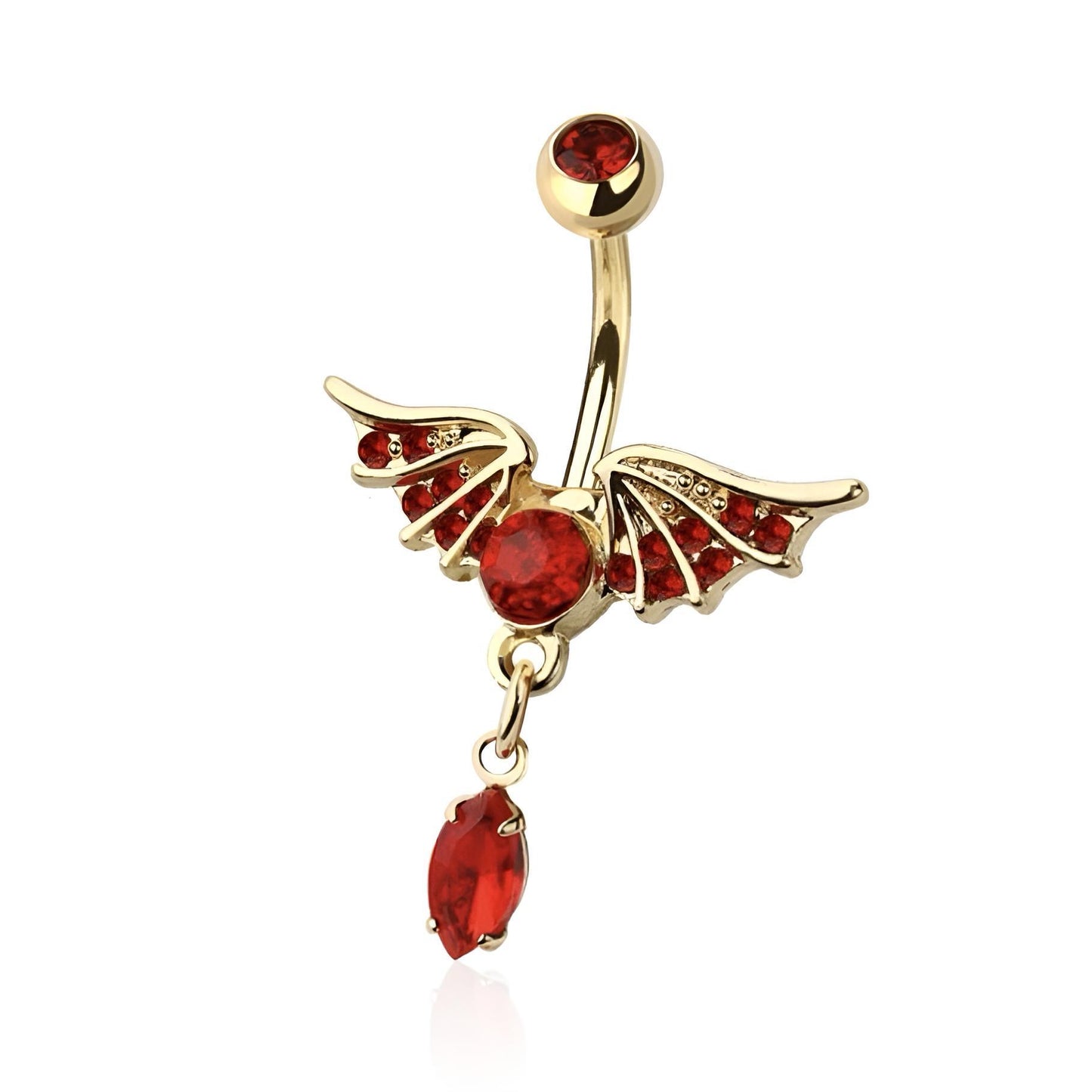 Red Gem Wings Belly Bar