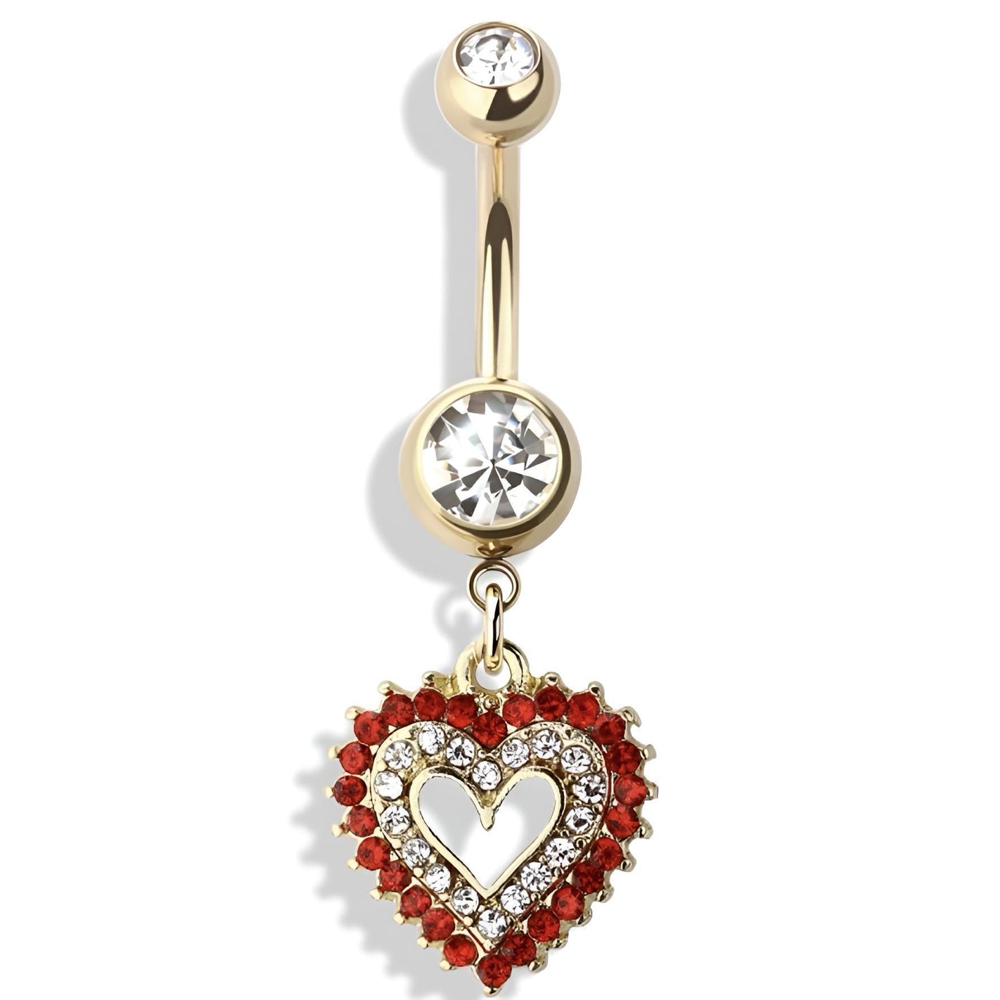 Heart Triple Burst Belly Bar