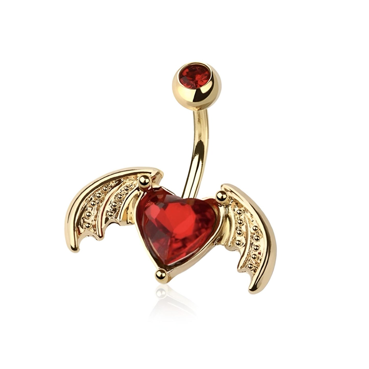 Bat Wing Heart Belly Bar