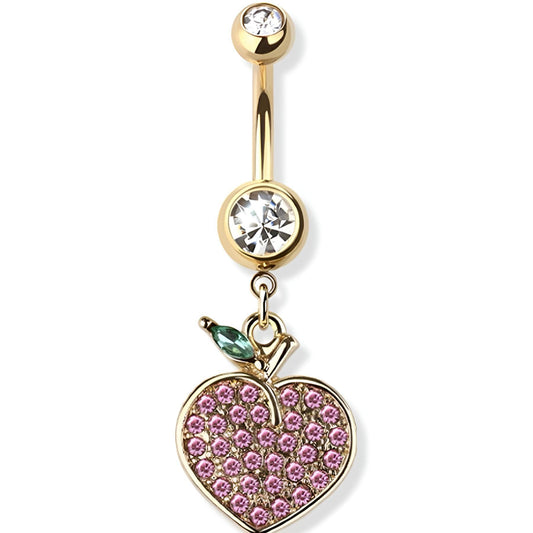 Gem Paved Peach Belly Bar