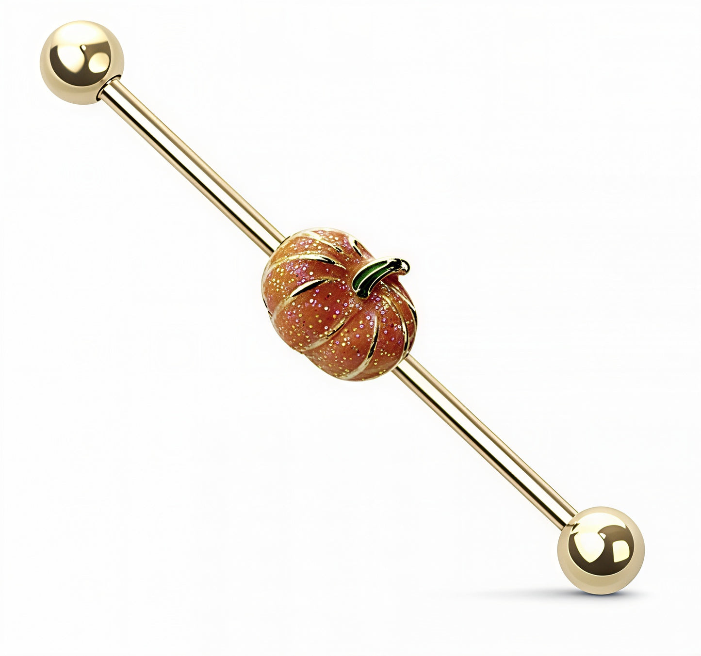 GLITTER LITTLE PUMPKIN Industrial Barbell