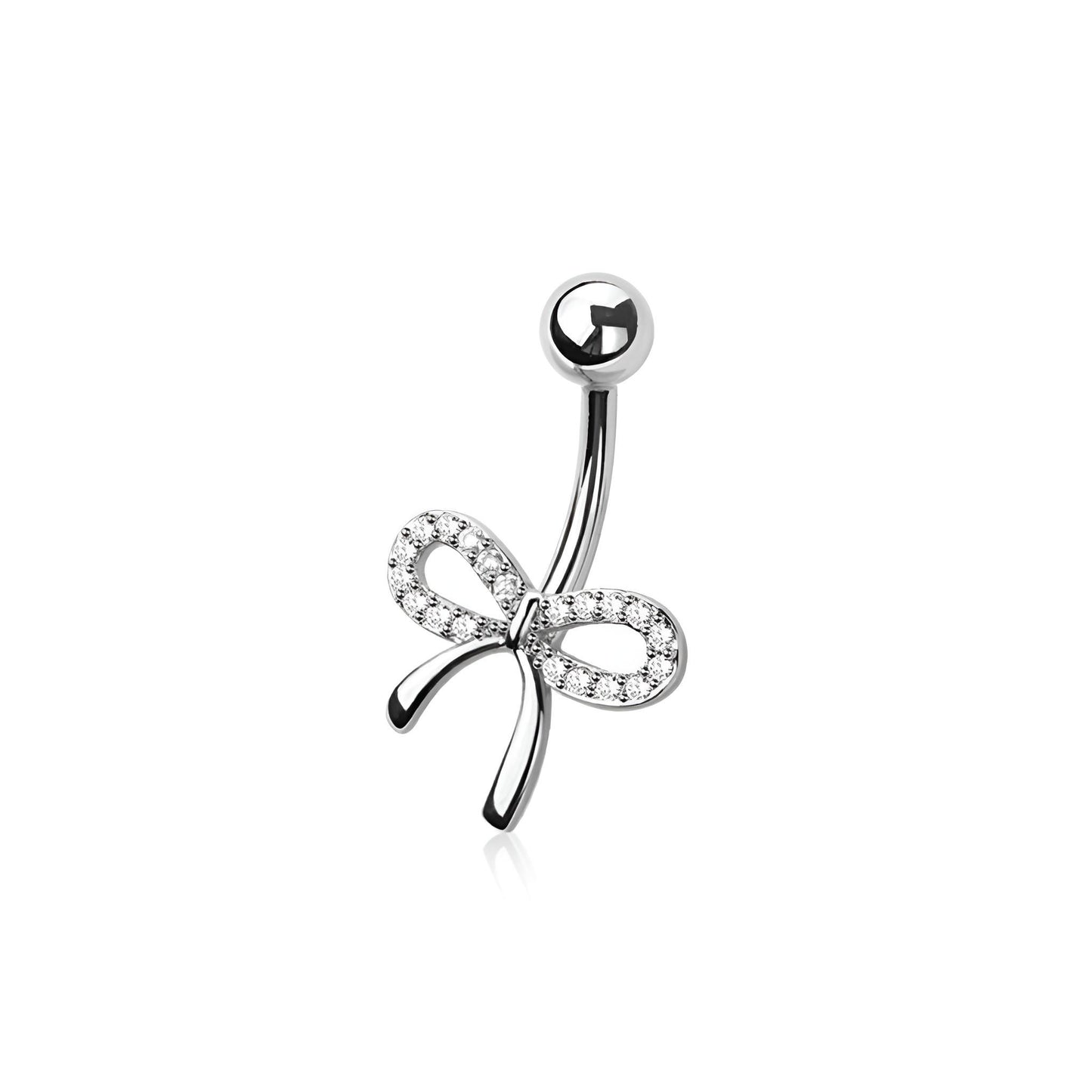 Multi Cz Ribbon Belly Bar