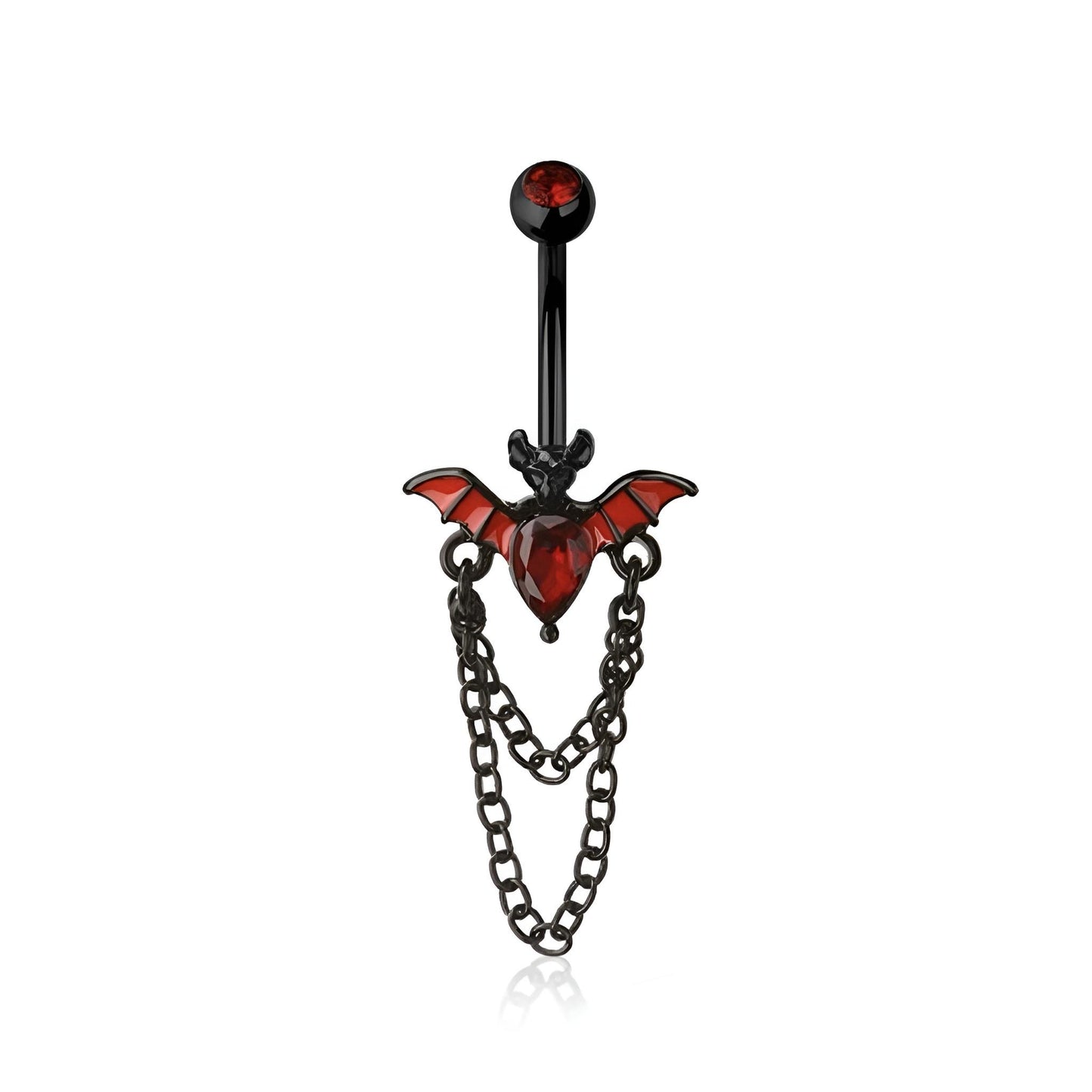 Bat Chain Belly Bar