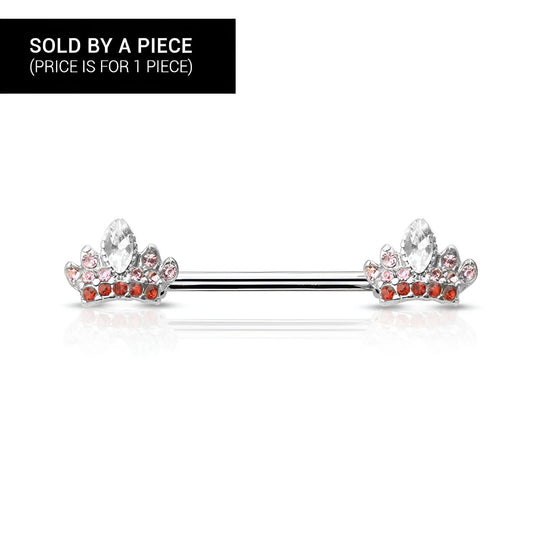 Gem Crown Nipple Bar