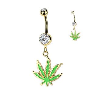 Pot leaf belly bar