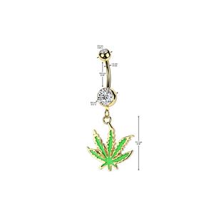 Pot leaf belly bar