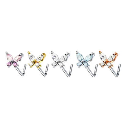 CZ Butterfly Nose Studs Diez Liberty