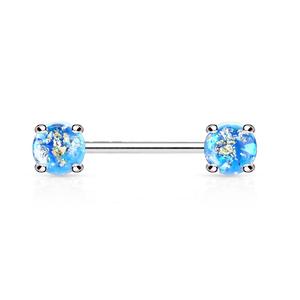 Lava Glitter Prong Set Barbell