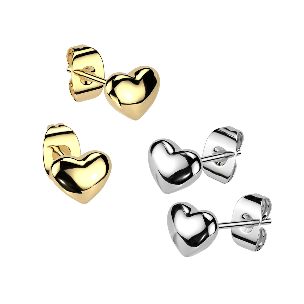 3D Heart Shaped Earring