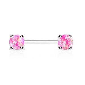 Lava Glitter Prong Set Barbell