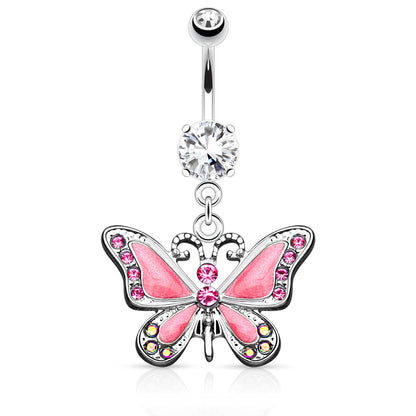 Butterfly Dangle With CZ