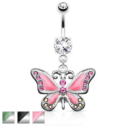 Butterfly Dangle With CZ