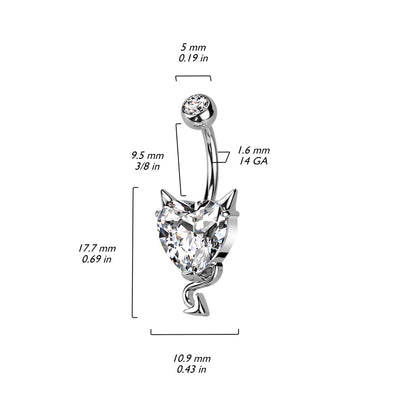 Heart Devil Belly Bar