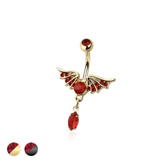 Red Gem Wings Belly Bar