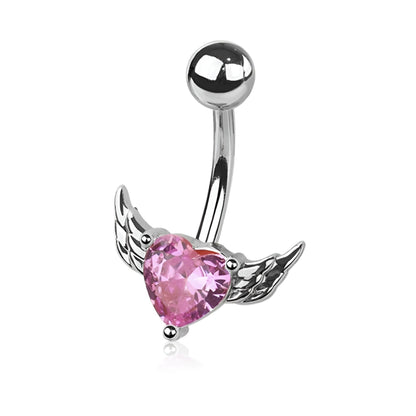Heart Wing Belly Bar