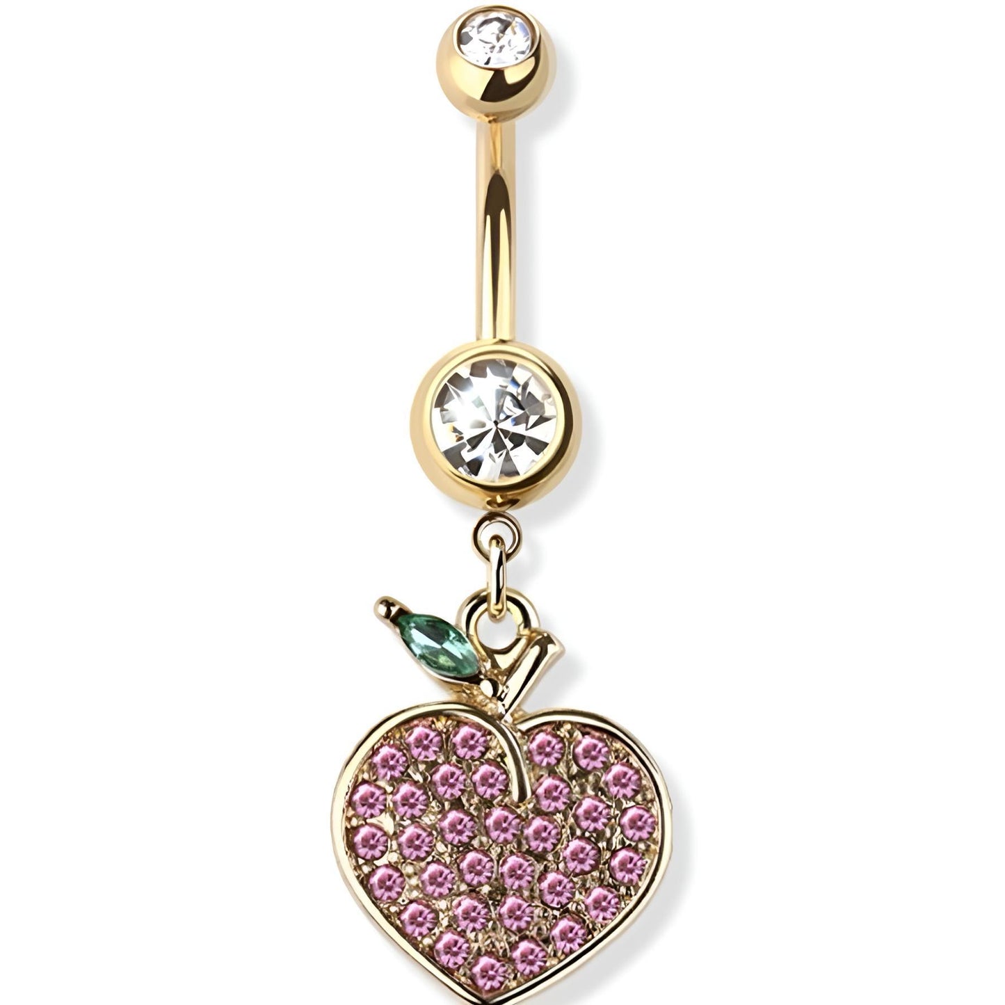 Gem Paved Peach Belly Bar