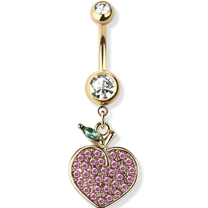 Gem Paved Peach Belly Bar