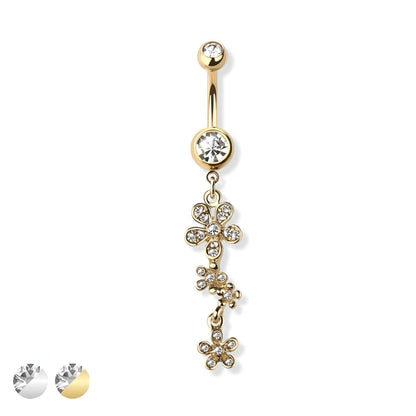 Gem Paved Daisy Belly Bar