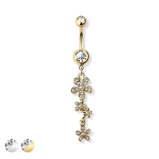 Gem Paved Daisy Belly Bar