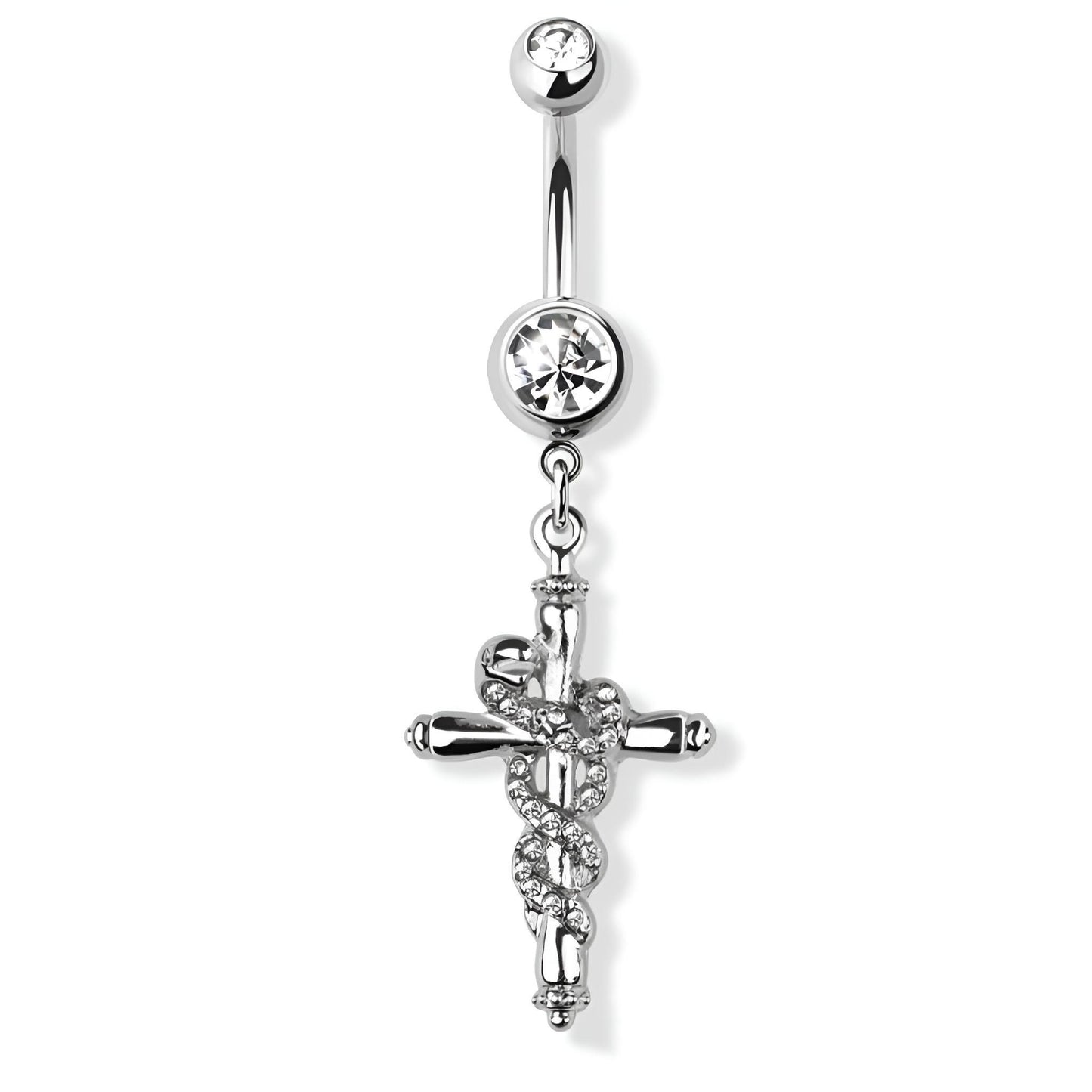 Snake Cross Belly Bar