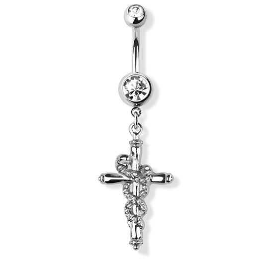 Snake Cross Belly Bar
