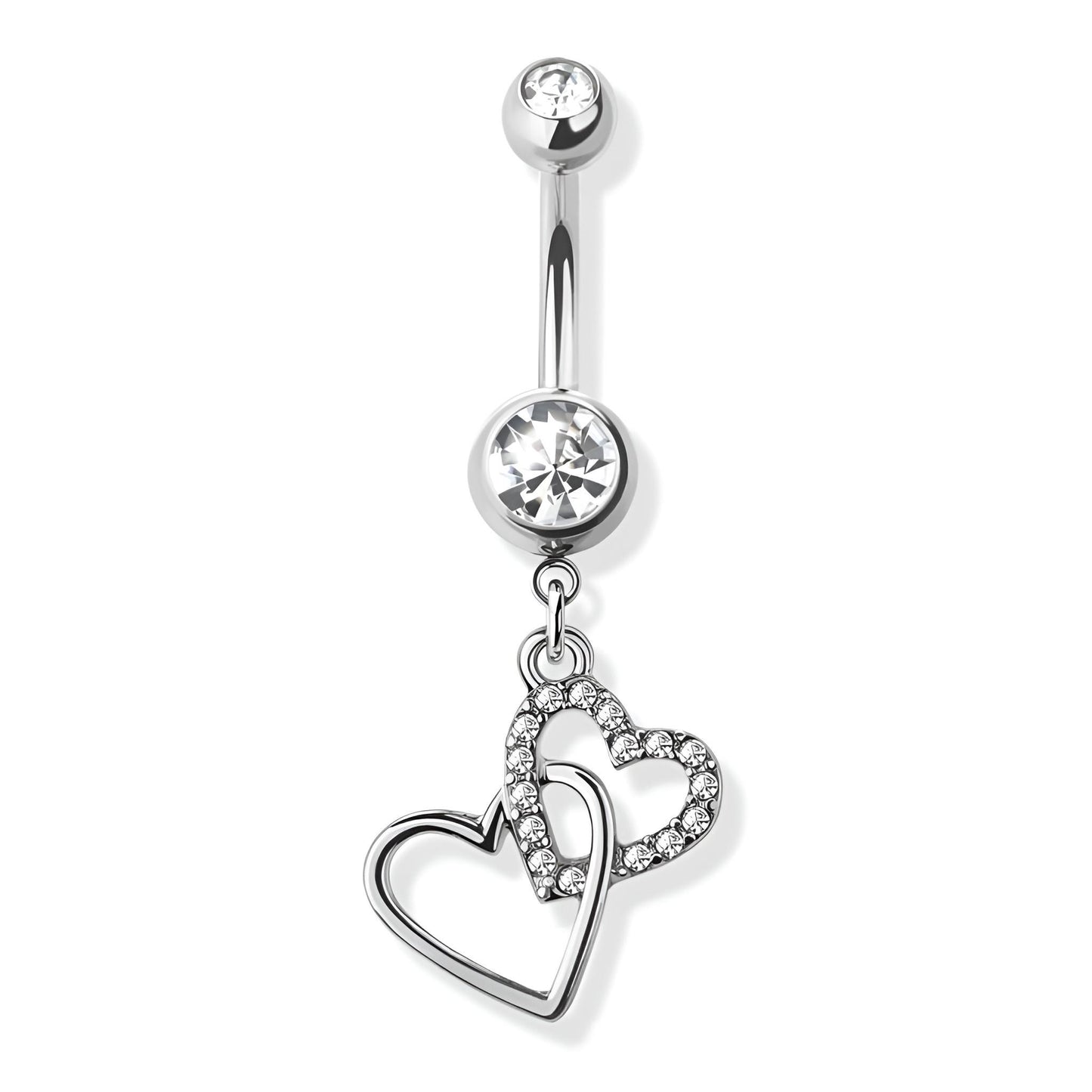 Crossed Heart Belly Bar