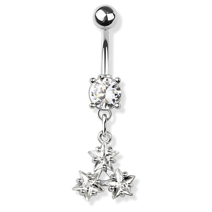 Triple Prong Star Belly Bar