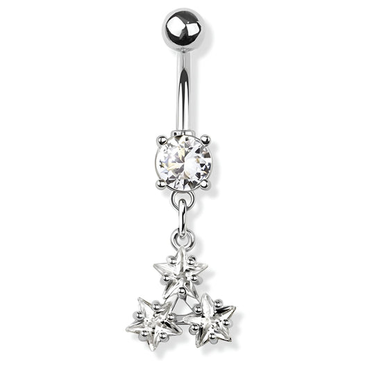 Triple Prong Star Belly Bar