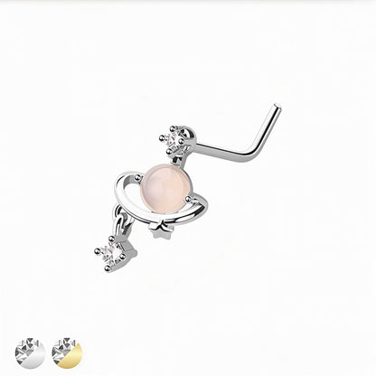 Planet Cz Nose Stud