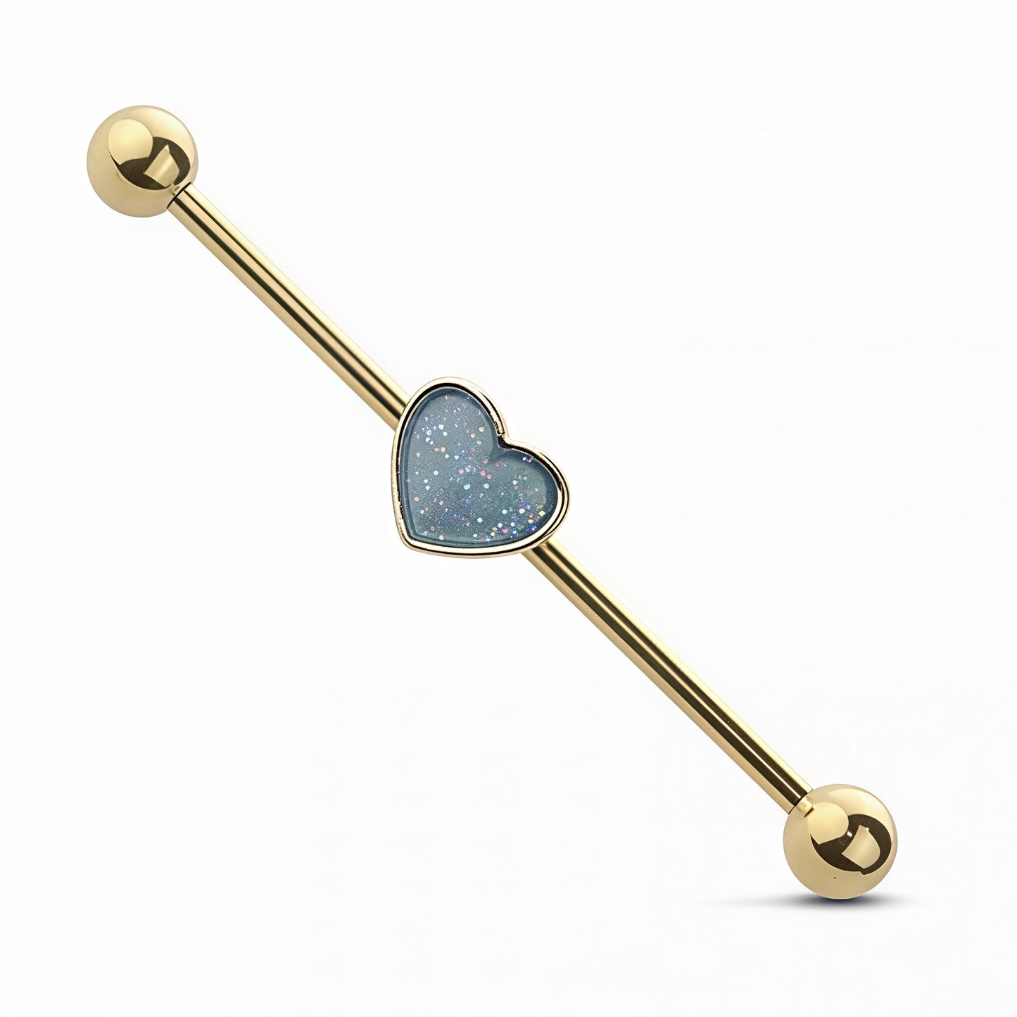 Opal Heart Industrial Bar