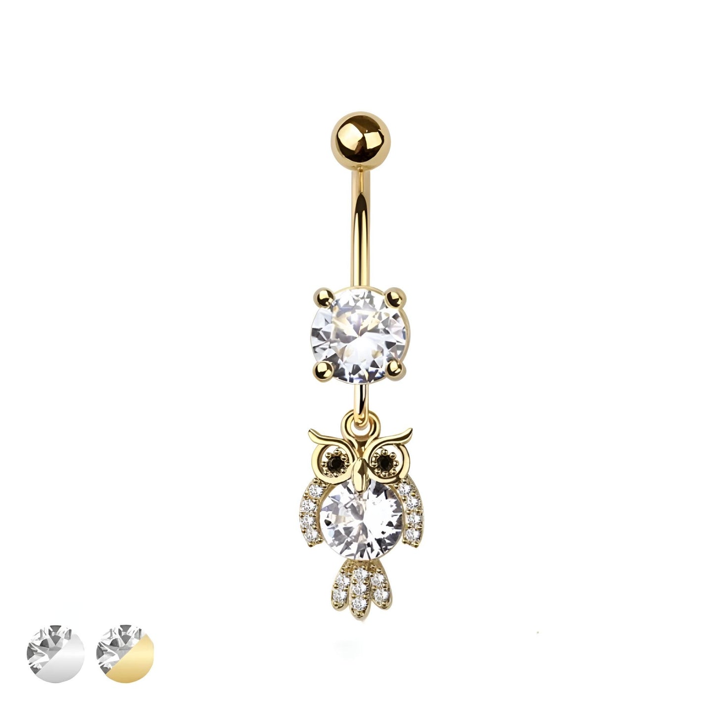 Owl Cz Belly Bar