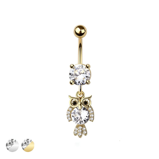 Owl Cz Belly Bar