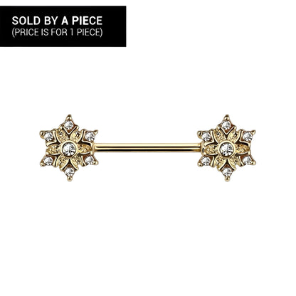 Snow Flake Nipple Bar