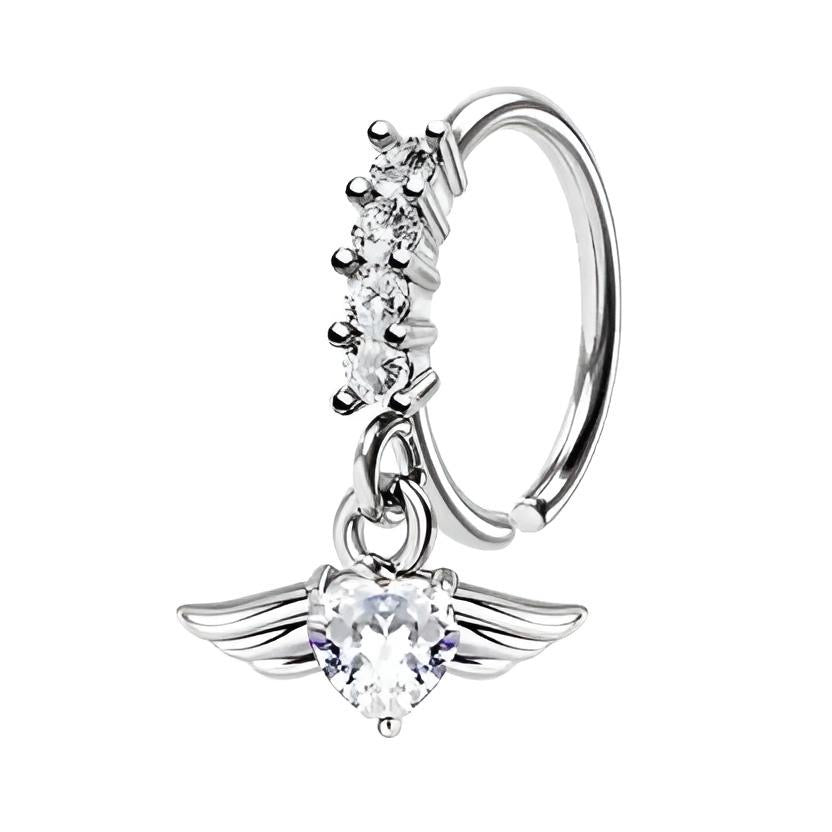 Angel Wing Dangling Nose Ring