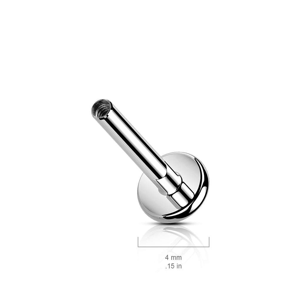 Flat Back Internally Threaded Labret Post