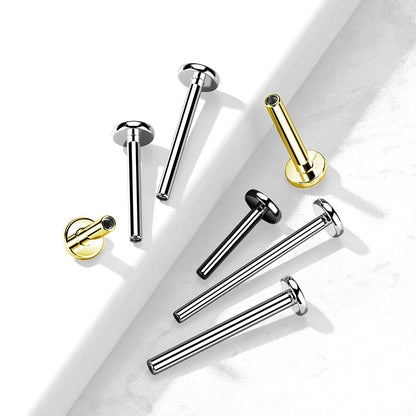 Flat Back Internally Threaded Labret Post