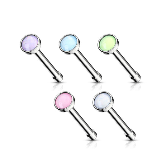 Illuminating Stone Nose Bone Studs