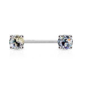 Lava Glitter Prong Set Barbell