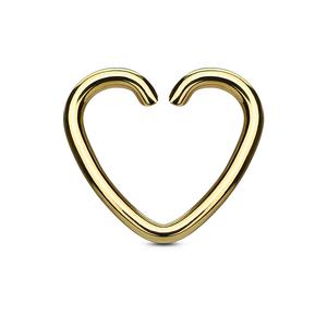 Heart Cut Rings 316L Surgical Steel