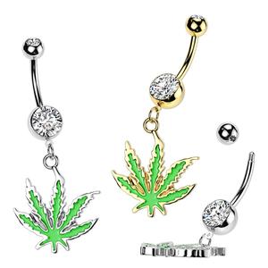 Pot leaf belly bar