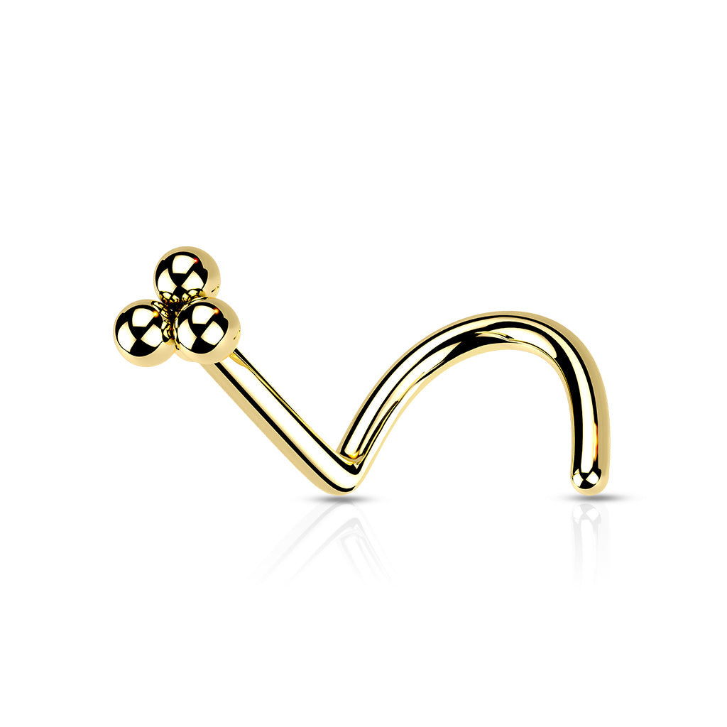 3 Ball Cluster Nose Studs - Diez Liberty